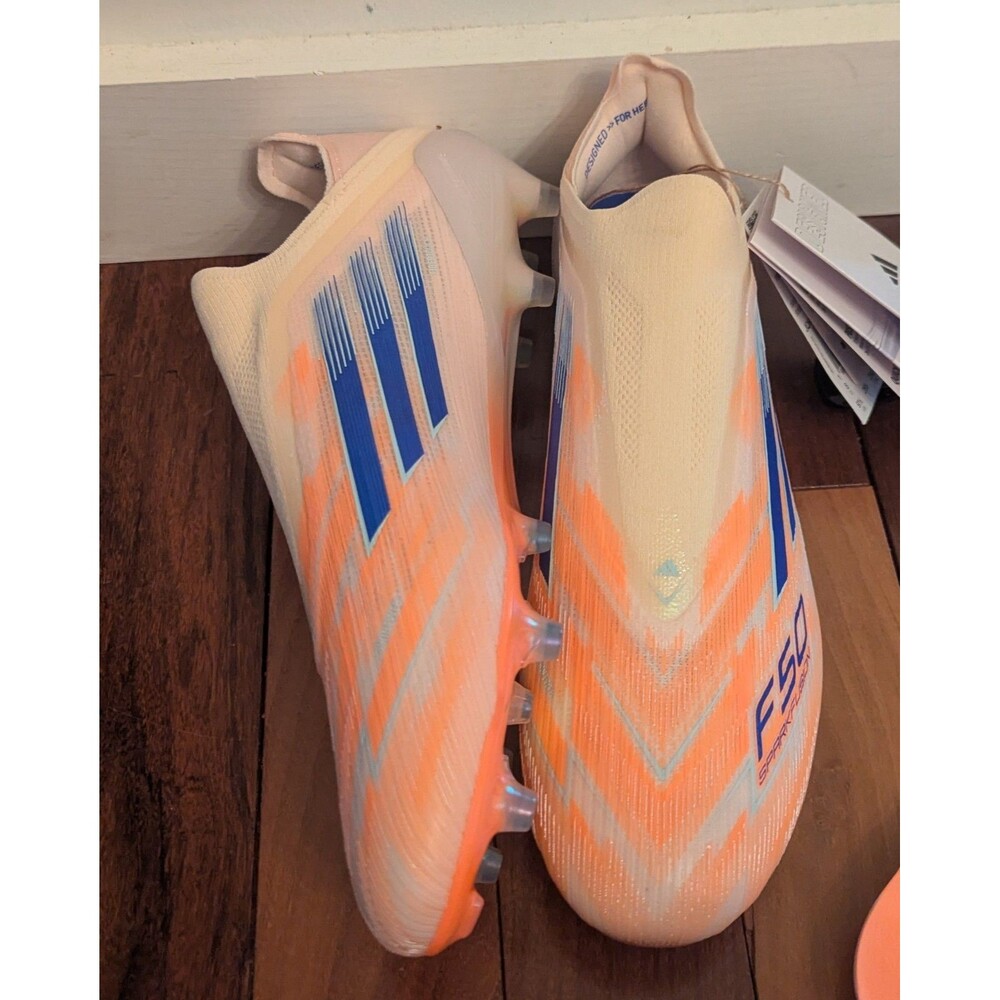 adidas F50 Sparkfusion Elite Low Cut Laceless Soccer FG/AG Coral NWT Women's 9.5
